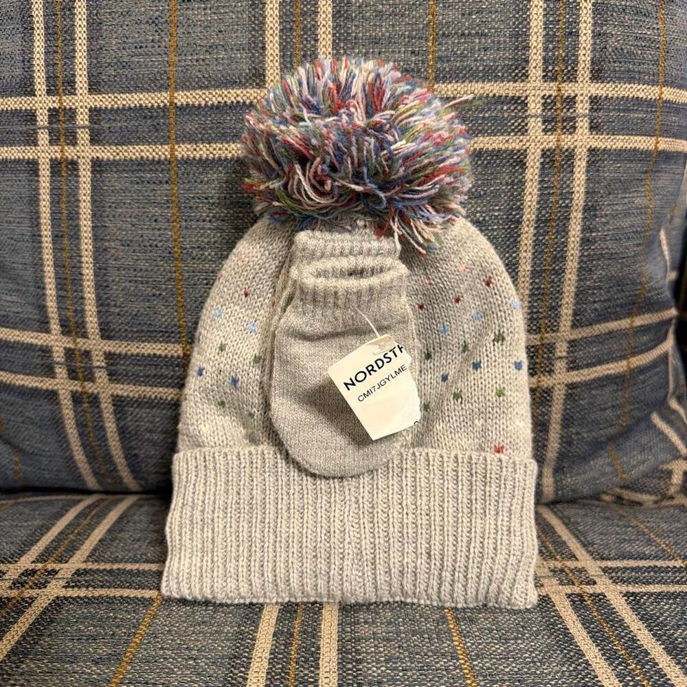 Little-me Baby Winter Hat and mittens 12-24 months